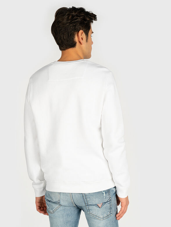 White sweatshirt EDRIC with logo print - 3