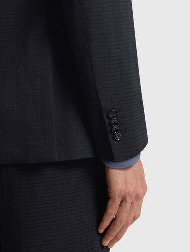 Slim wool blend blazer - 5