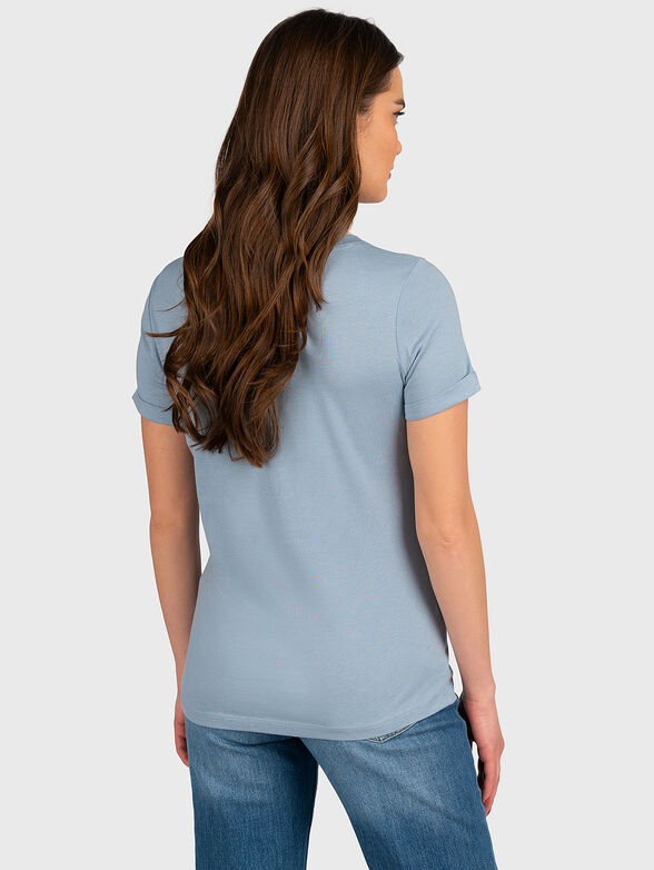 AGATA blue T-shirt with logo print - 2
