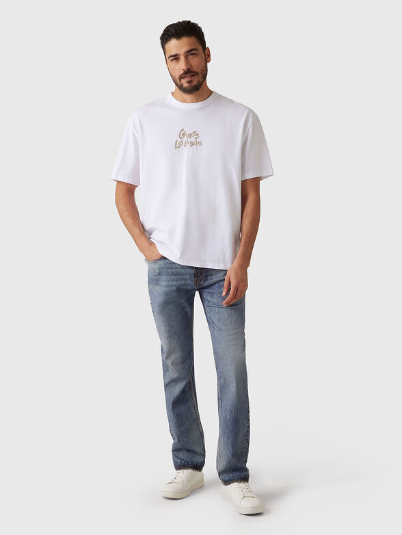 Oversized T-shirt with accent back - 2