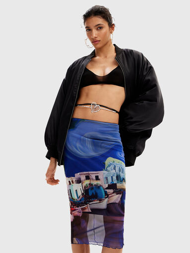Printed midi skirt - 4
