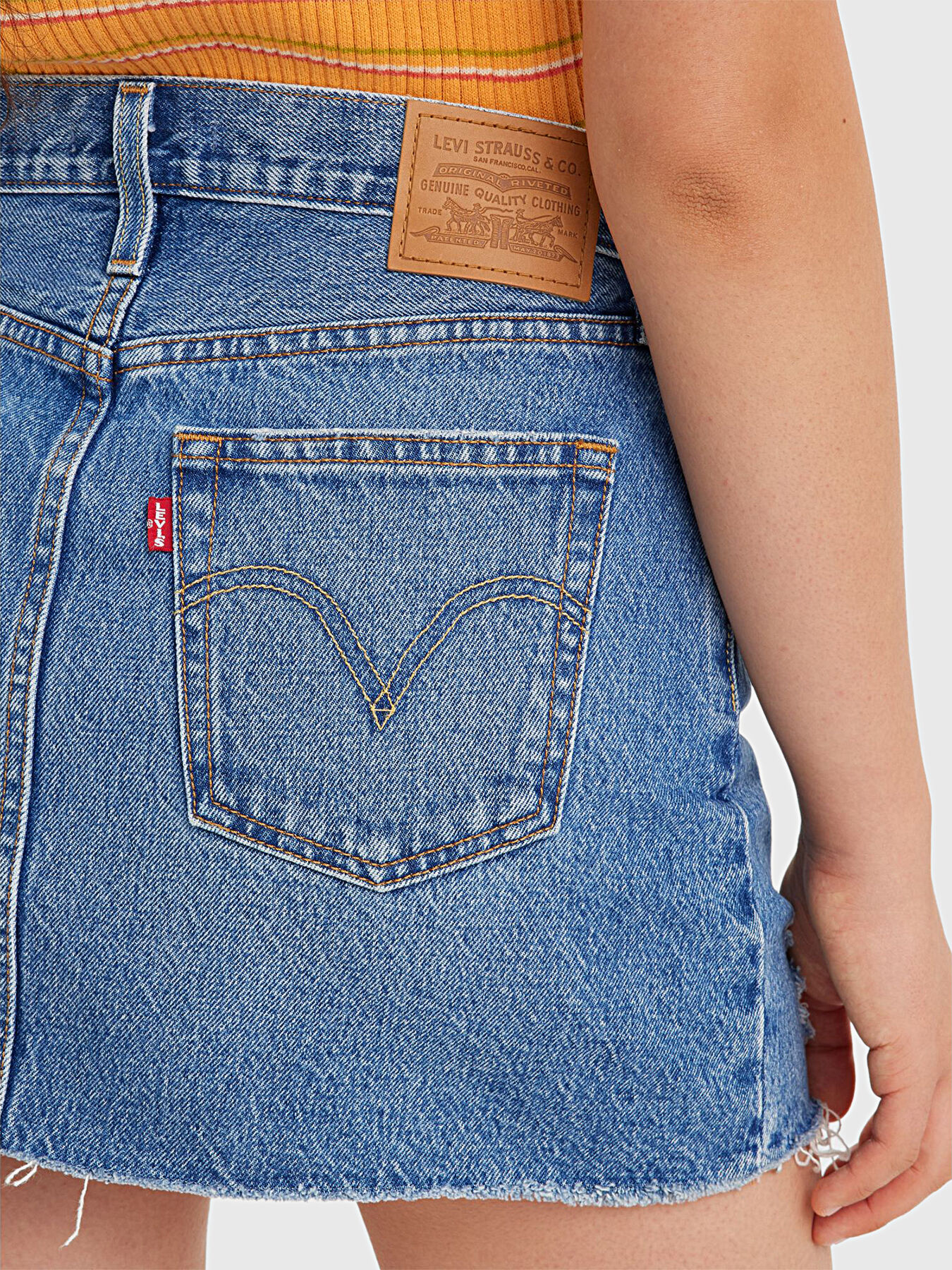 ◆2000Archives◆ EMBOSSED DENIM SKIRT ICE BLUE 2A25D2SK01GN MUSINSA | 2000ARCHIVES EMBOSSED DENIM SKIRT (ICE BLUE)