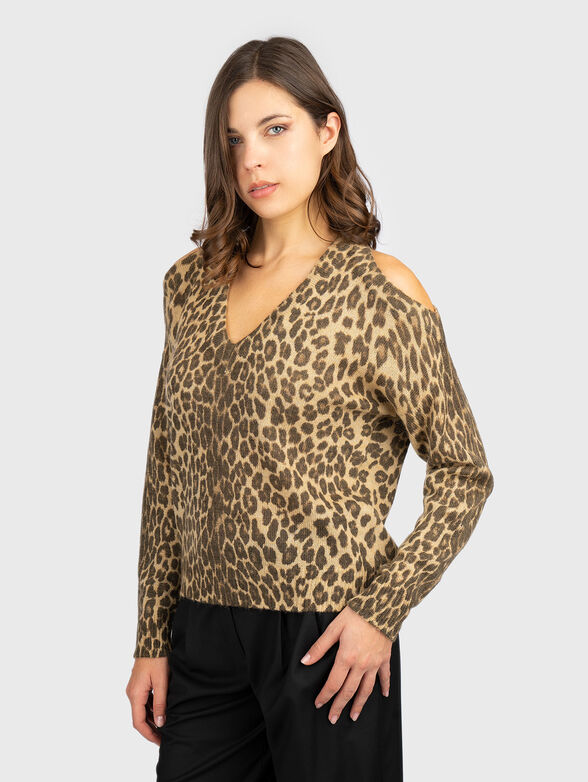 Animal print sweater - 1