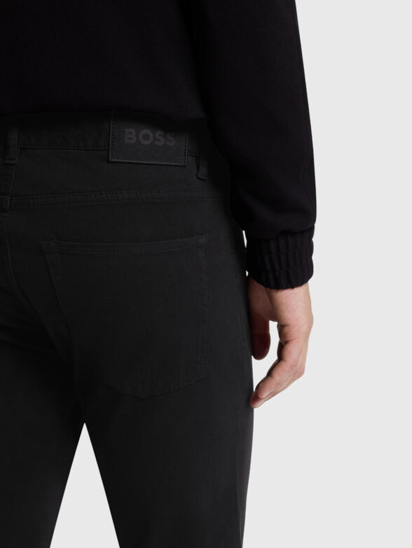DELAWARE slim-fit trousers with a logo patch - 3
