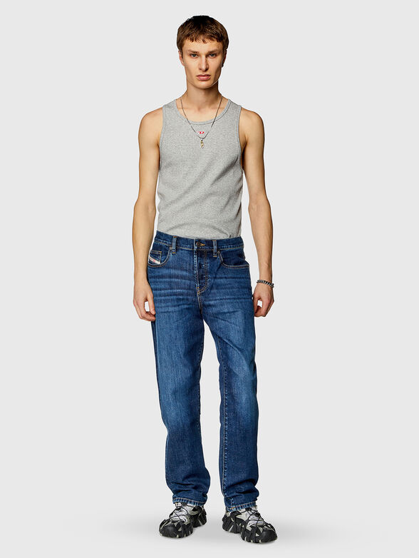 Dark blue jeans with logo details - 4