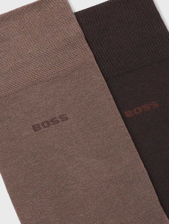 Set of two pairs of socks with logo - 2