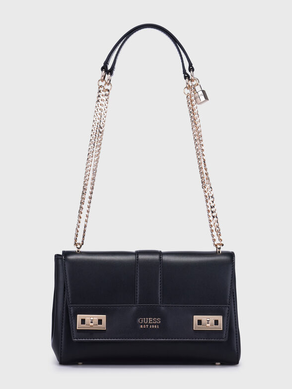 KATEY black bag with logo accent - 1