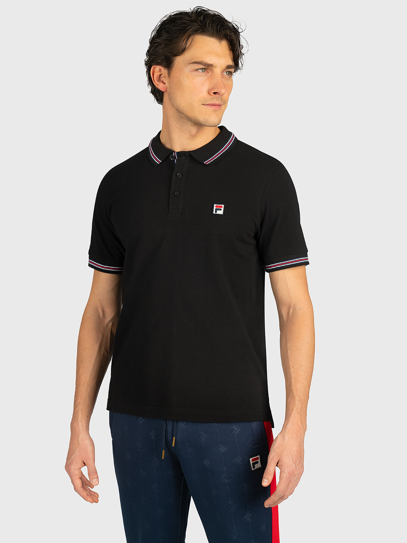 MATCHO Polo shirt in black brand FILA Globalbrandsstore en