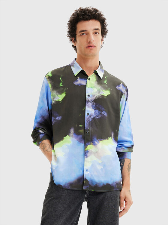 Риза LUX с многоцветен принт - 1