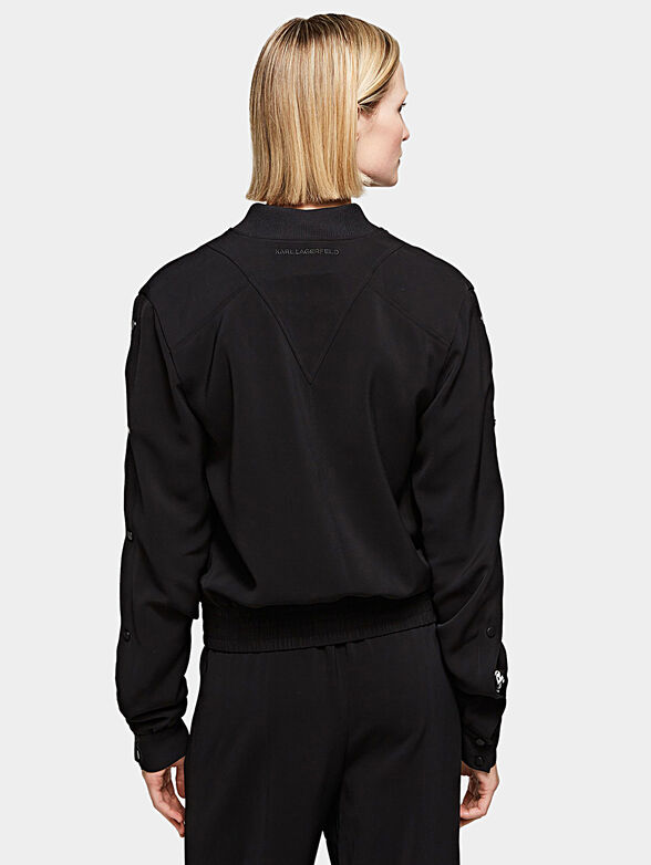 Bomber with buttoned sleeves - 4