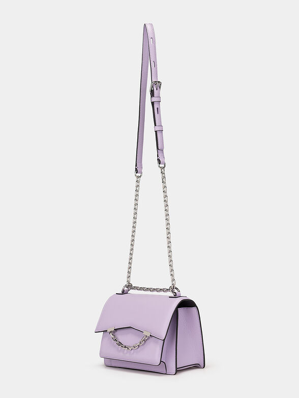 K/SEVEN GRAINY beige leather crossbody bag - 2