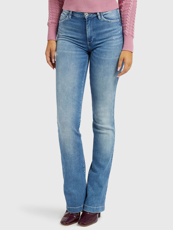 Blue jeans with washed effect - 1