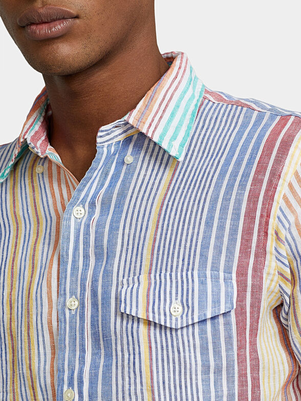 Shirt with multicolor print - 4