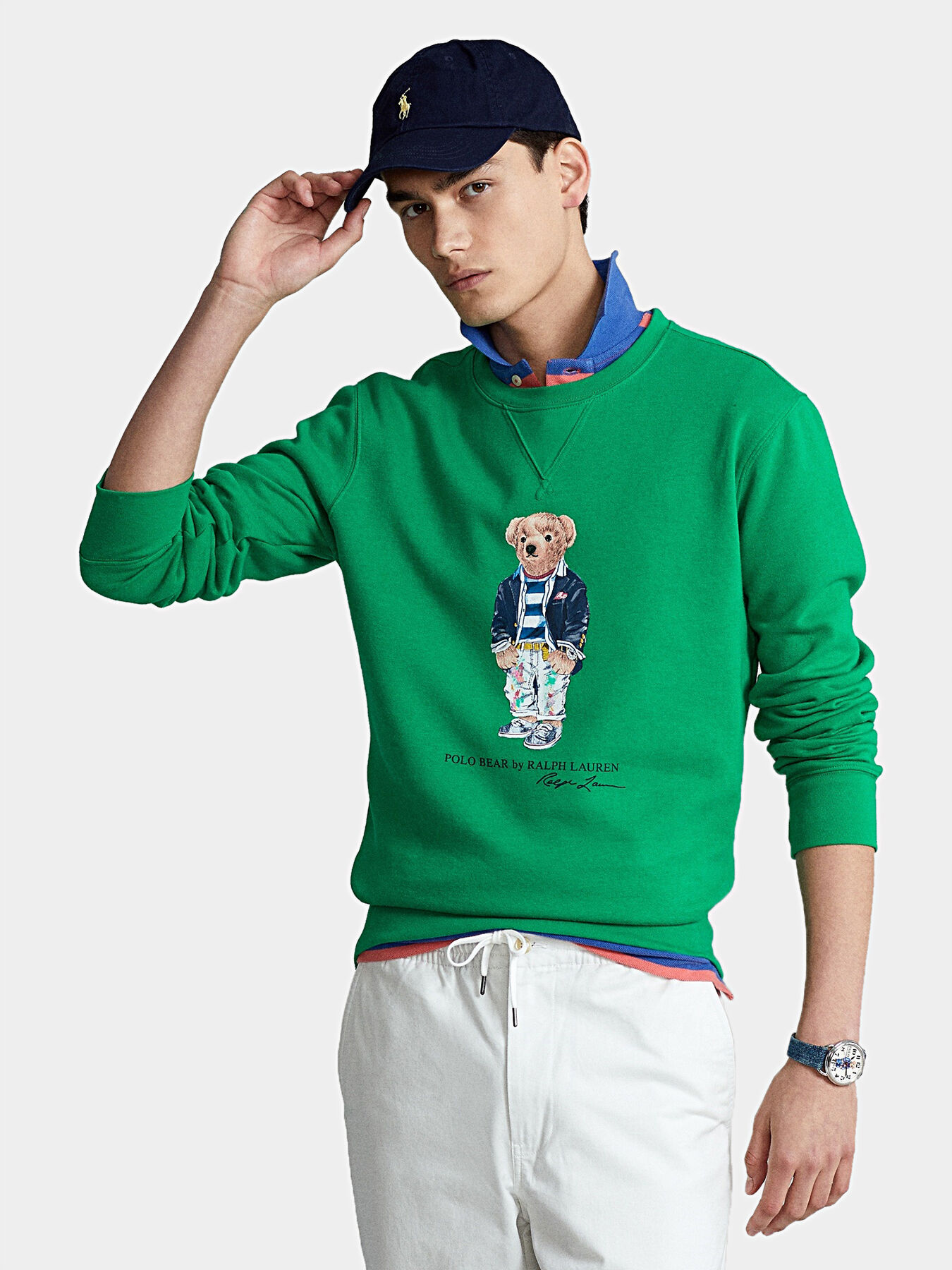 Sweatshirt with Polo Bear logo print brand POLO RALPH LAUREN Globalbrandsstore en