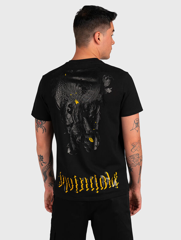 T-shirt in black color with print - 2