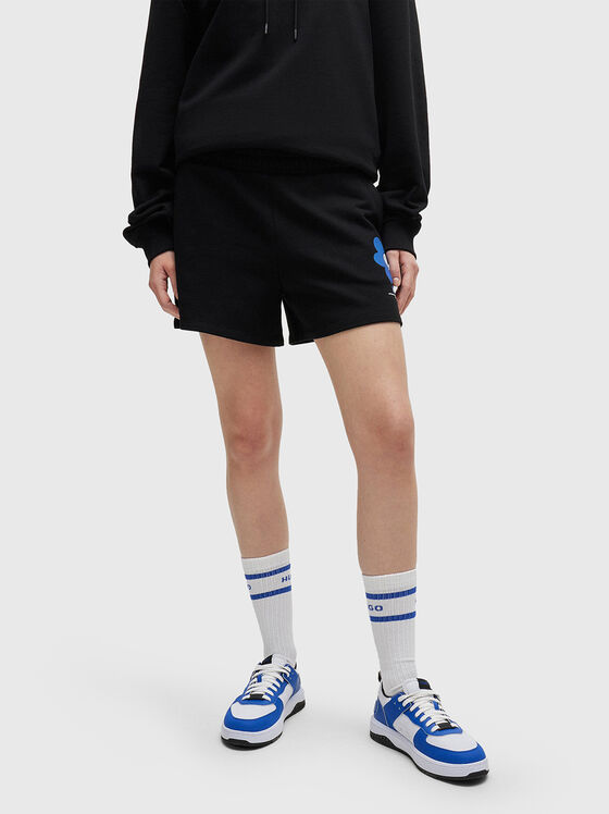 Black shorts with accent details - 1