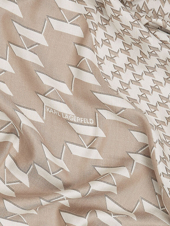 K/MONOGRAM silk scarf - 3