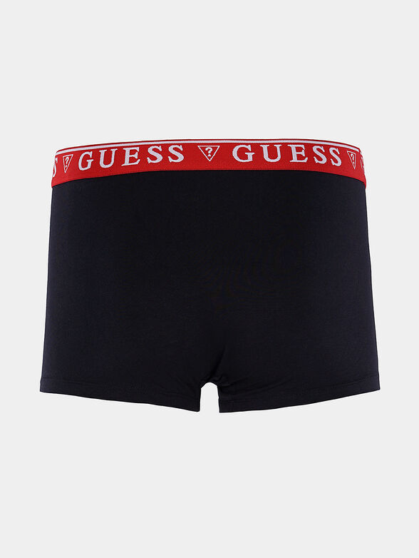 Set of three cotton boxers in black - 2