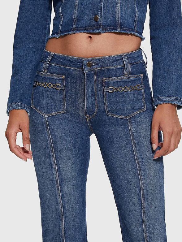 Jeans with accent stitches - 5