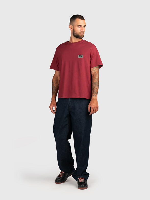 Cotton T-shirt with accent back - 2