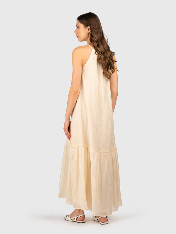 Maxi dress with oval neckline - 2