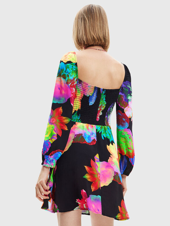 ROSE black dress with contrasting accents - 2