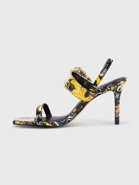 EMILY heeled sandals with gold detail - 4
