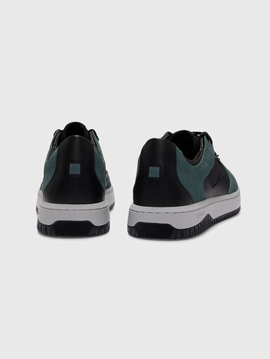 Black sneakers with green details - 4