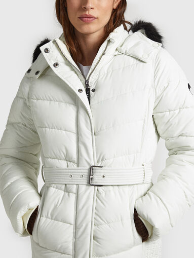 Black jacket with belt  - 4