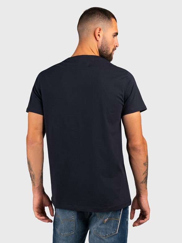 Cotton T-shirt with logo inscriptions - 3