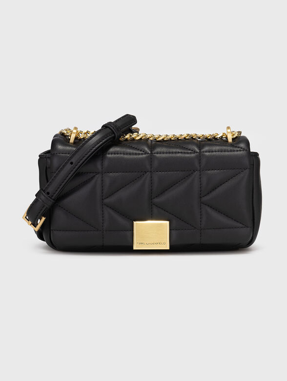 Crossbody bag with golden logo detail - 1