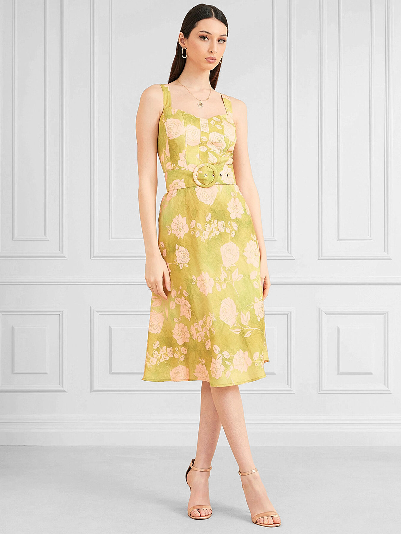 Marciano yellow shop dress