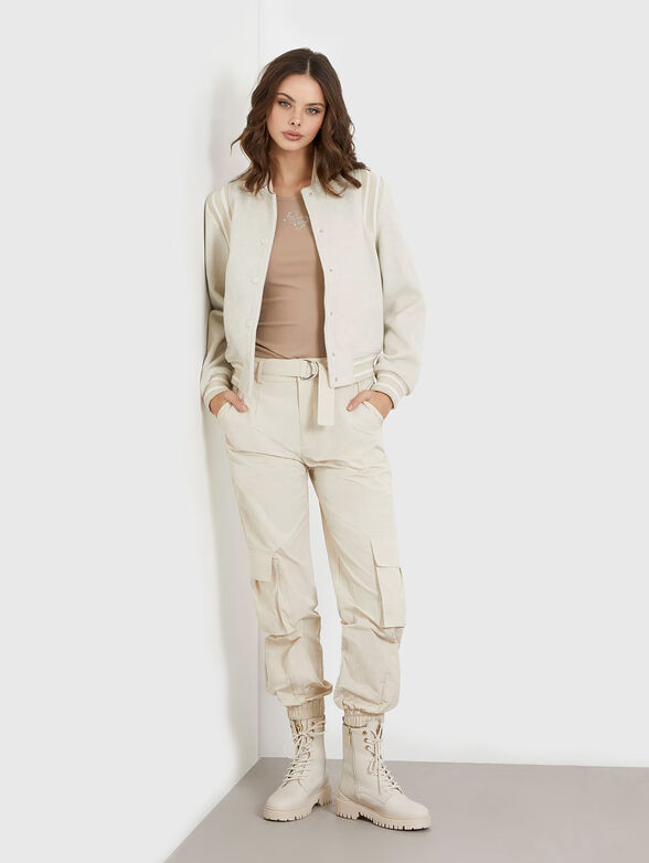 Logo embroidered bomber jacket  - 2