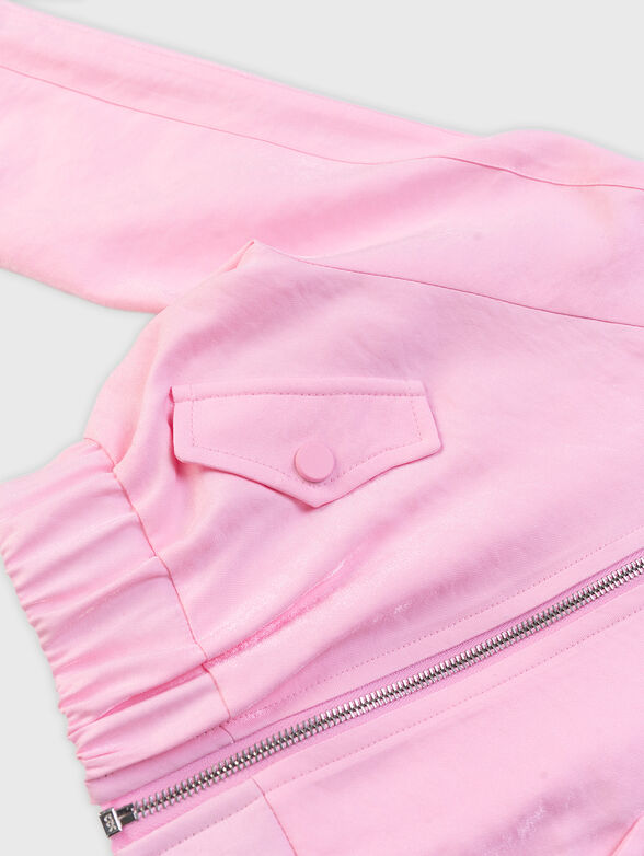 Bomber jacket in pink - 4