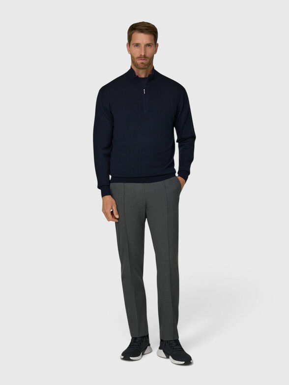 Wool sweater with zip - 2