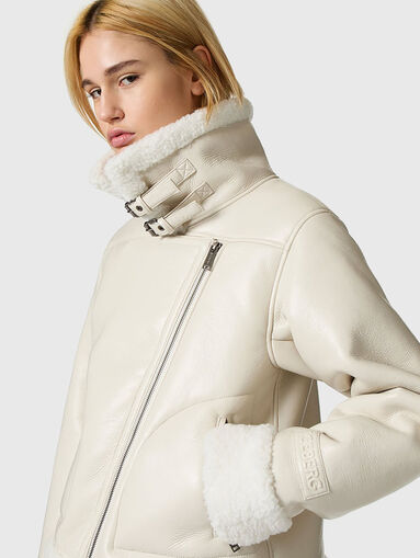 Faux leather jacket  - 4