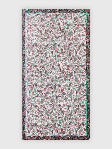 Scarf with floral print - 3
