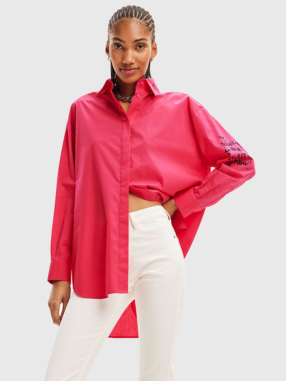 Oversize print shirt  - 1