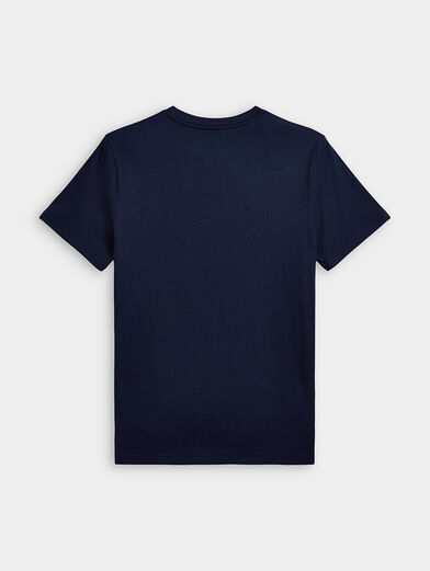 Blue T-shirt with logo print - 2