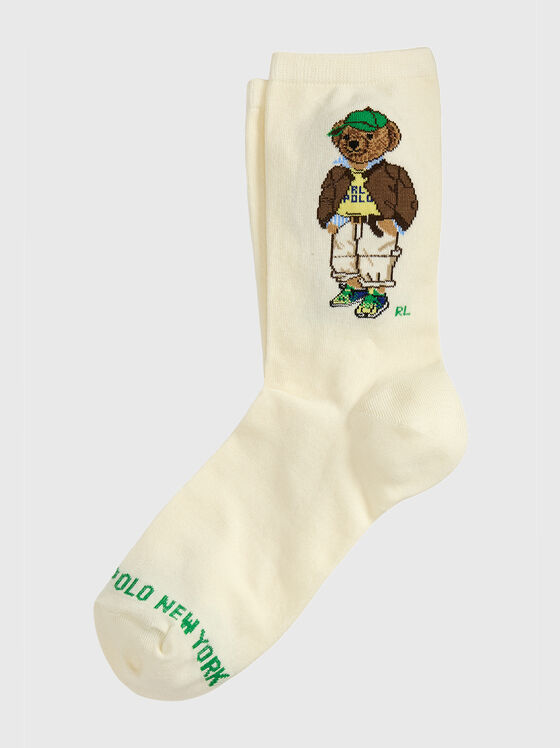Polo Bear cotton bend crew socks - 1