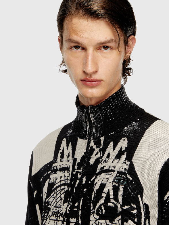 K-OLIBA-JKT cotton cardigan with zip and logo - 4