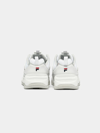 RAY M White sneakers with rose gold accents - 4