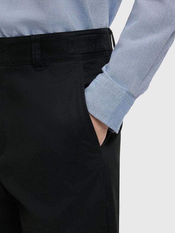 Straight cotton trousers - 4