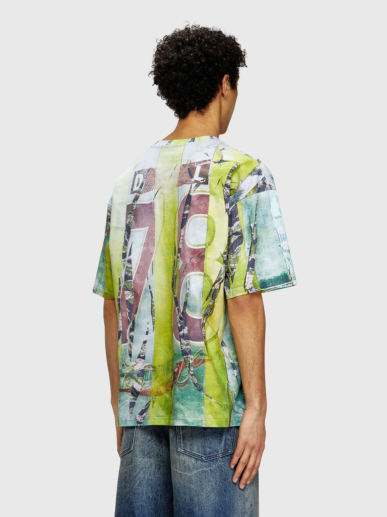T-BOXT-R13 cotton T-shirt with print brand DIESEL