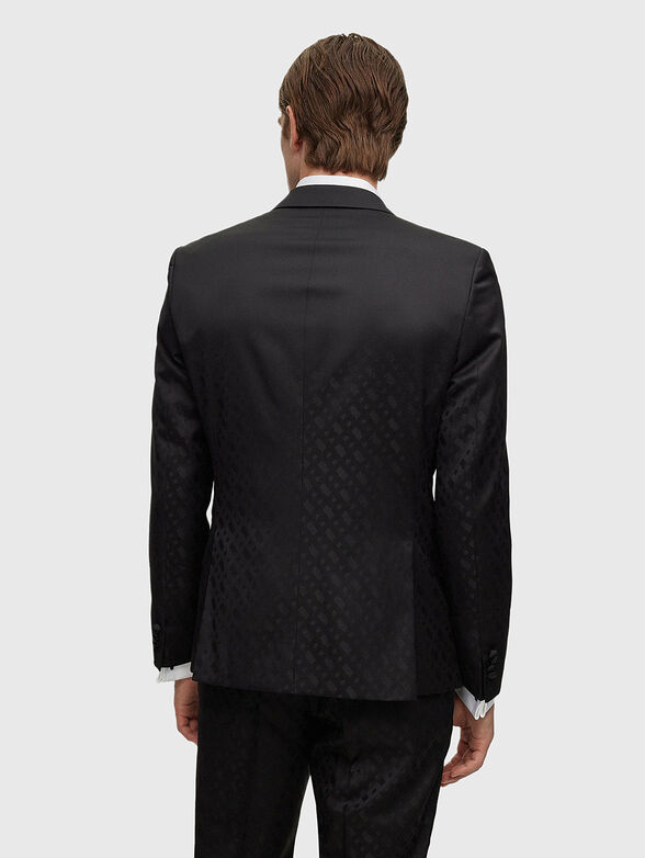 Black two-piece wool suit - 5