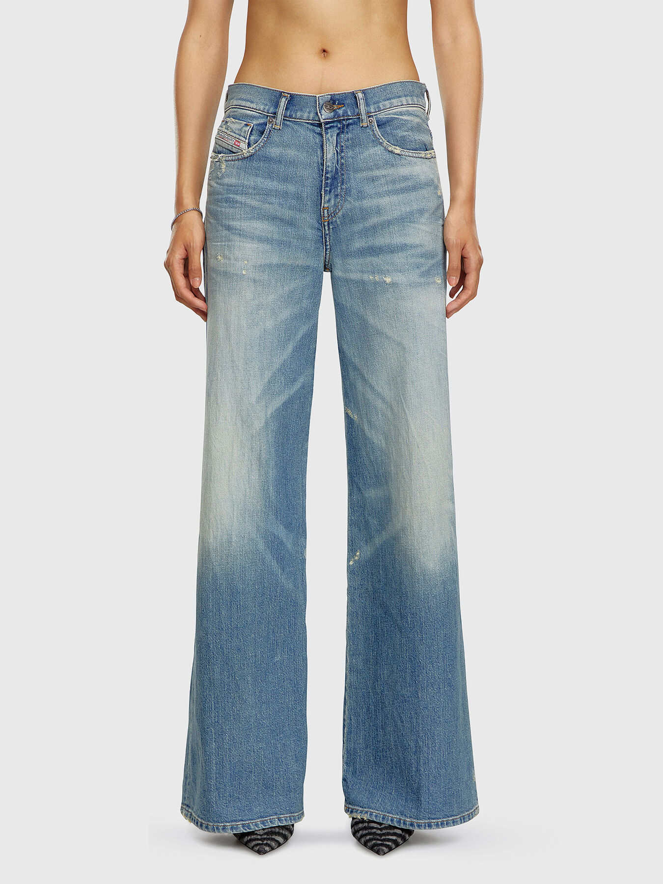 1978 D-AKEMI L.30 jeans with washed effect brand DIESEL