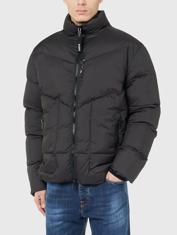 Padded jacket with logo - 1