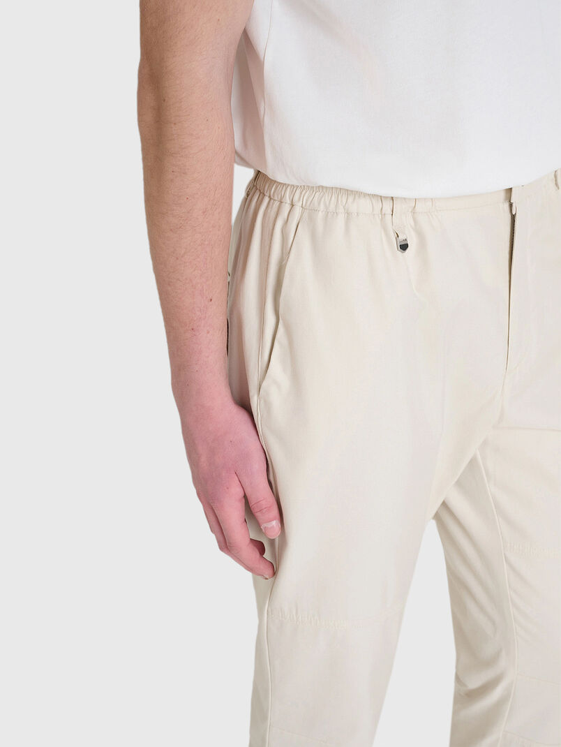 KENT cotton trousers with elastic waist - 3