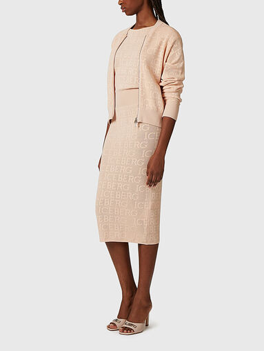 Knitted dress with logo accents - 5