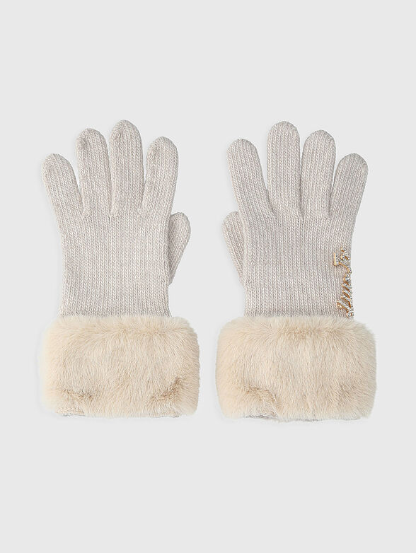 Gloves with eco hair  - 1